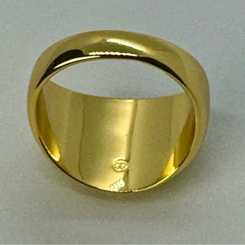 Gorjana New Size 6 Ring 18k Gold Plated Brass‎ Lou Helium Statement Modern Style
